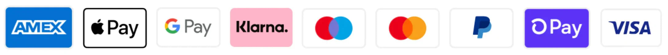 icônes de paiements